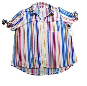 New York Laundry NWT L Colorful Spring Sleeve Ties